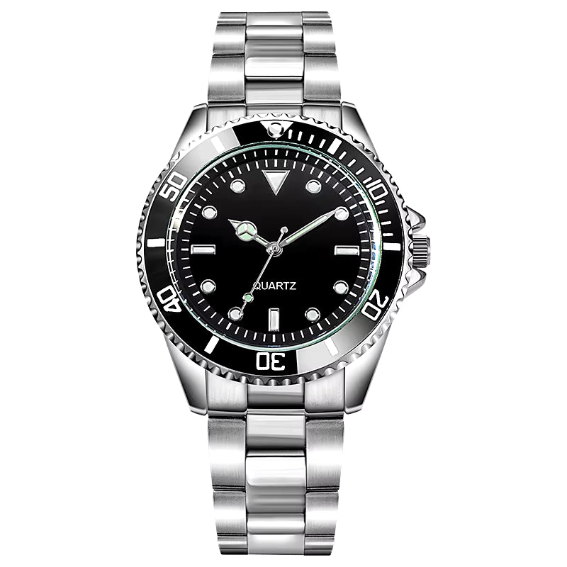 Diver Style Watch 39Mm Unidrectional Rotatable Bezel Japan Movement Steel Strap